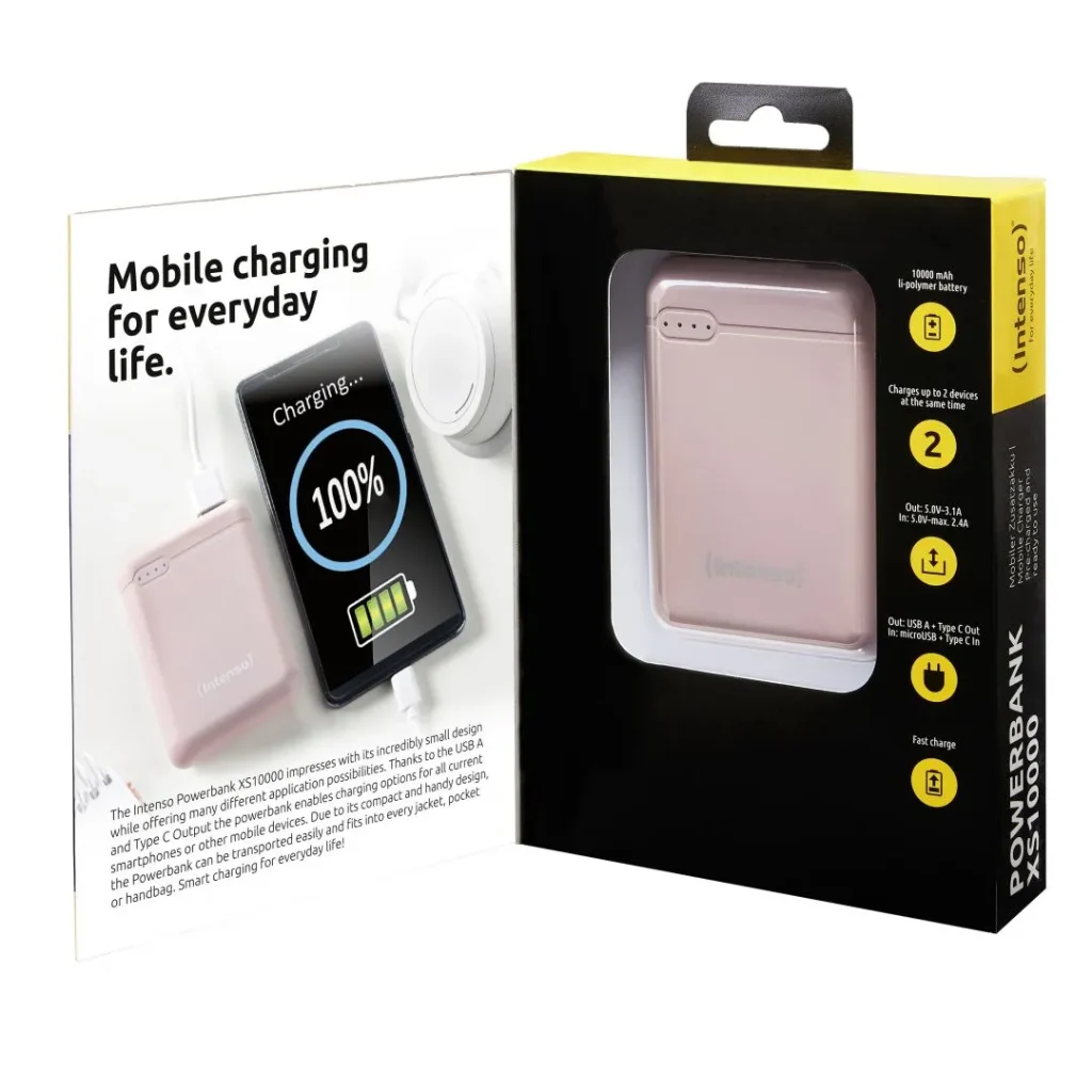 Intenso XS10000 10000mAh PowerBank Rose - Image 3