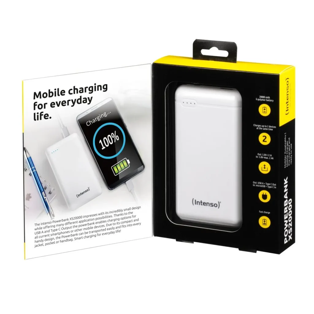 Intenso XS20000 20000mAh PowerBank White - Image 3