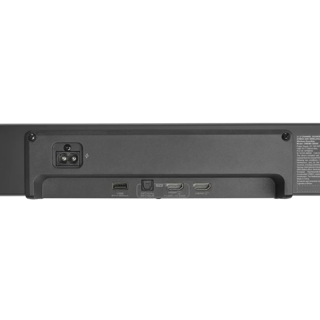 JBL Cinema SB595 3.1.2 Bluetooth Soundbar Black - Image 5