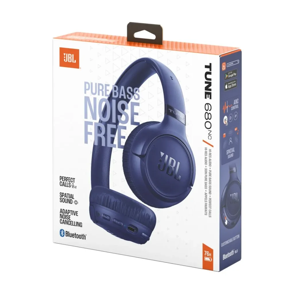 JBL Tune 680NC Bluetooth Headset Blue - Image 10