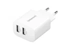 Intenso W24AA 2x USB-A Power Adapter White
