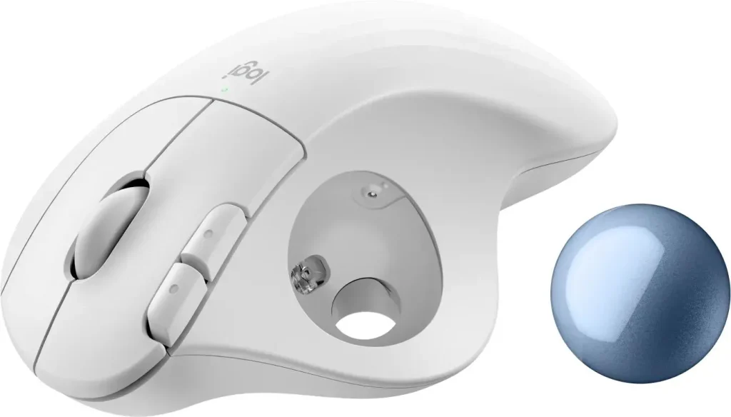 Logitech Ergo M575S Wireless Bluetooth Trackball Off White - Image 13