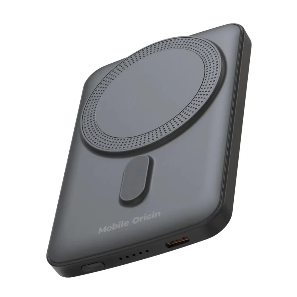 Mobile Origin Wireless Magnetic PowerBank 5000mAh Black - Image 3