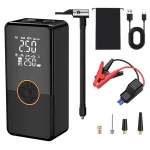 Platinet 8000mAh PowerBank with Car Jump Strater with Compressor Black