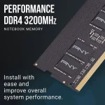 PNY 8GB DDR4 3200MHz SODIMM Performance Black - Image 2