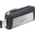 Sandisk 128GB USB3.0/Type-C Dual Drive Fekete-Ezüst (173339) Flash Drive