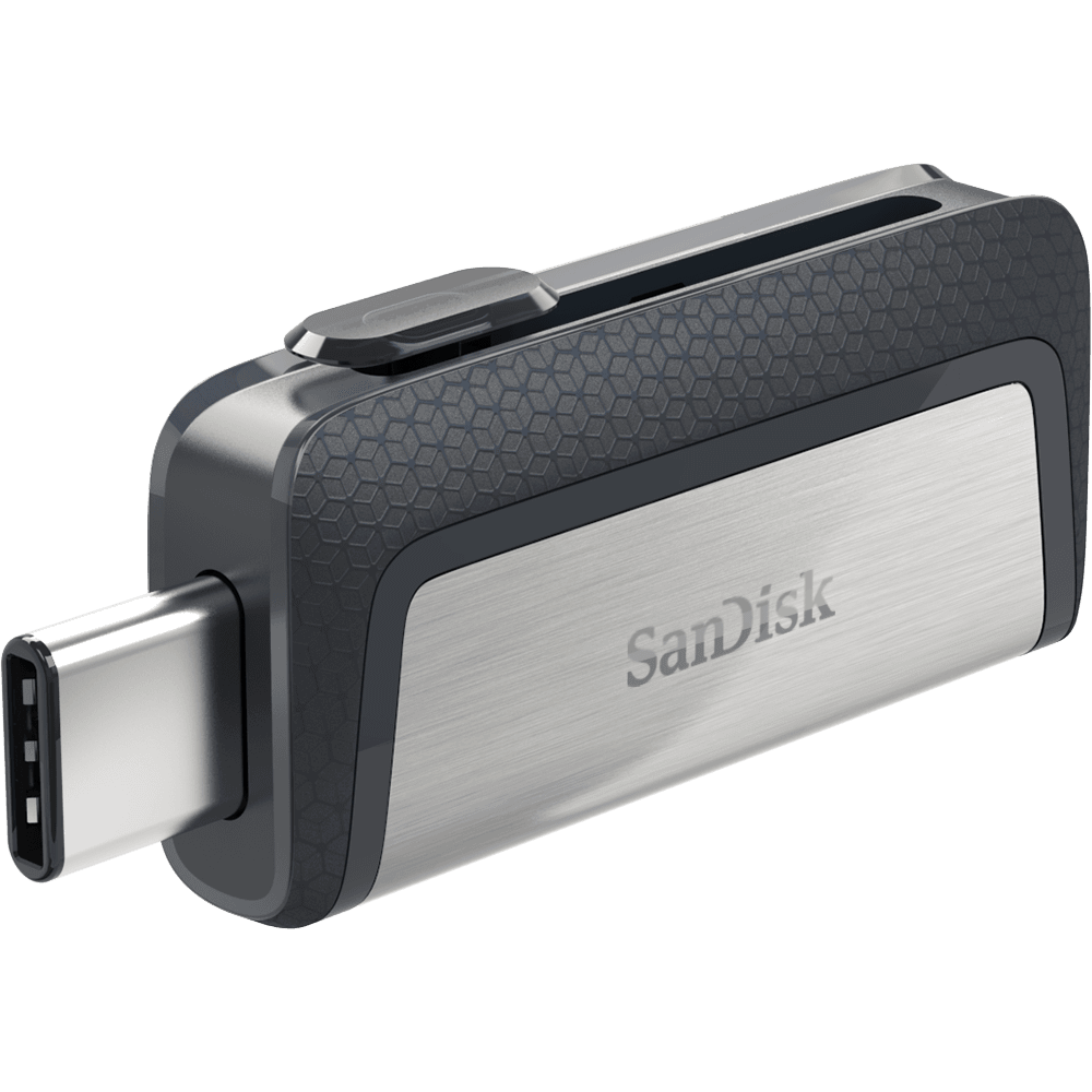 sandisk-128gb-ultra-dual-drive-usb-type-c-black-silver_1.png Sandisk 128GB USB3.0/Type-C Dual Drive Fekete-Ezüst (173339) Flash Drive - Image 1