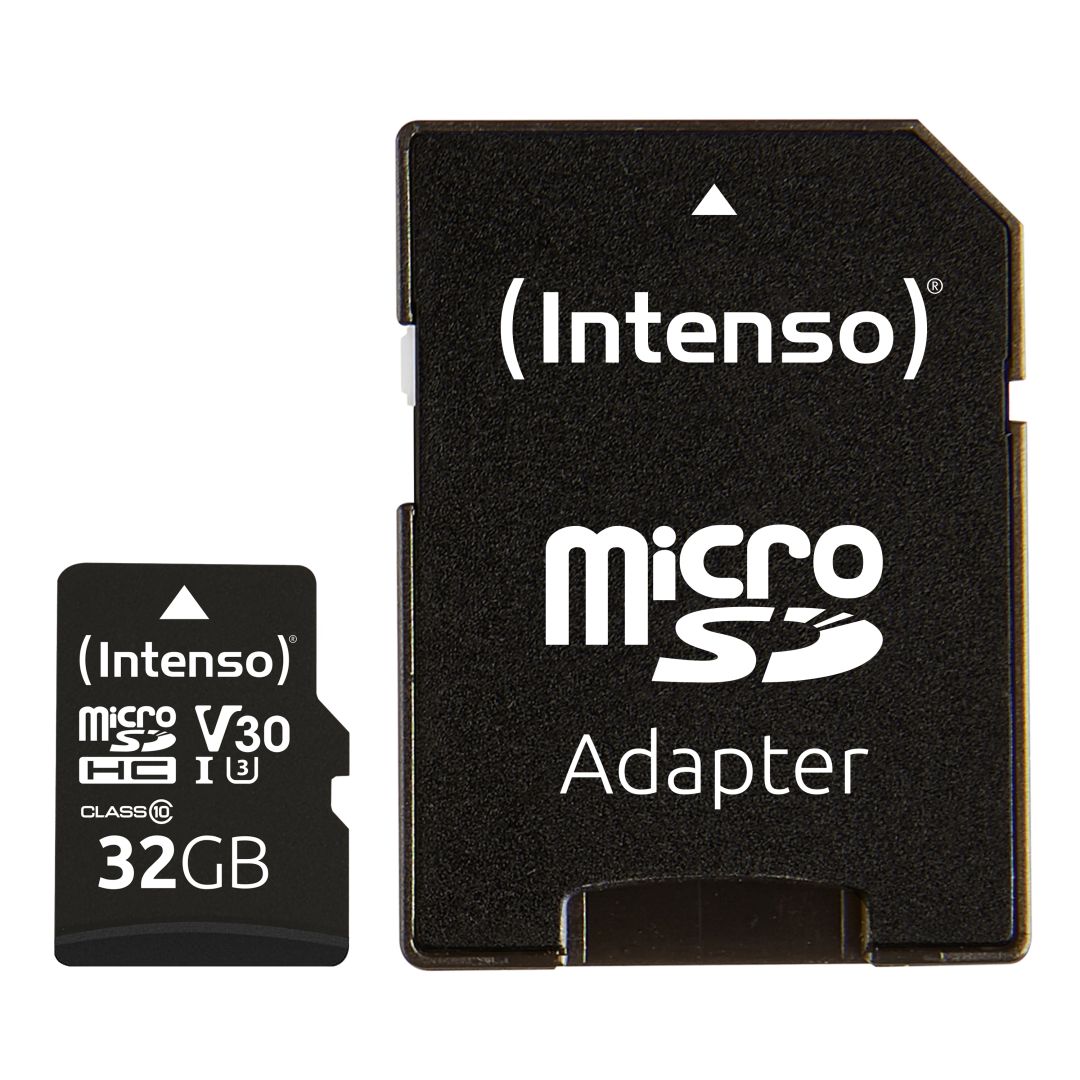 intenso-32gb-microsdxc-professional-class-10-u1-v30-adapterrel_1.jpg Intenso 32GB MicroSDXC Professional Class 10 U3 V30 + adapterrel - Image 1