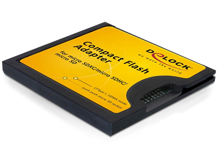 DeLock Compact Flash Adapter for Micro SD Memory Cards - Image 1
