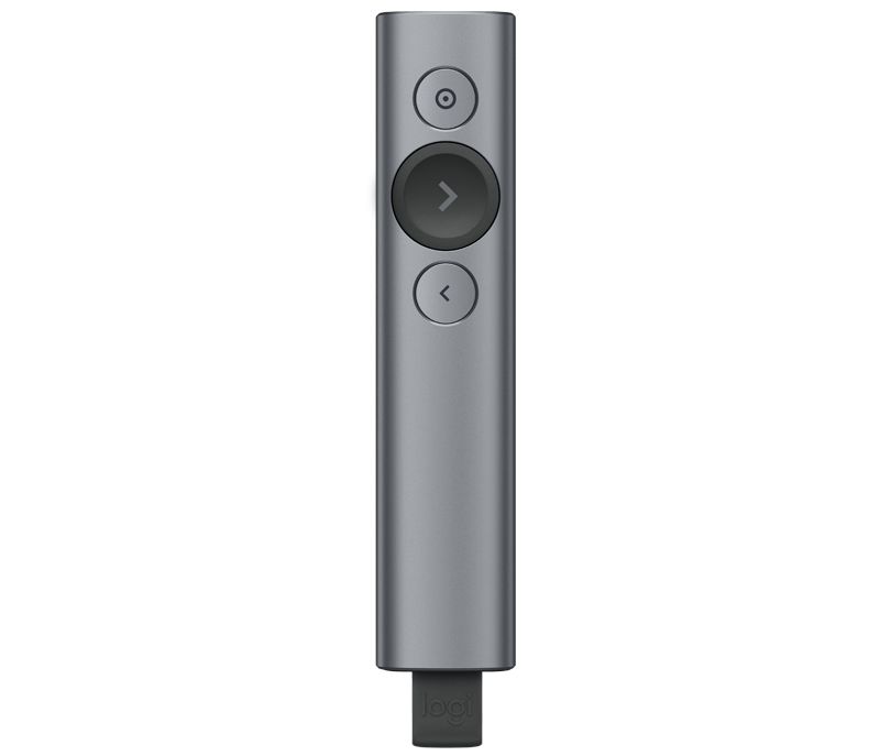 Logitech Spotlight Plus Presentation Remote Wireless Presenter Digital Laser Grey - Image 2