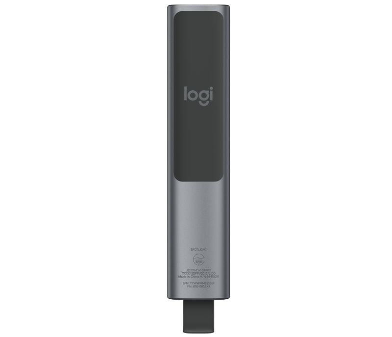 Logitech Spotlight Plus Presentation Remote Wireless Presenter Digital Laser Grey - Image 3