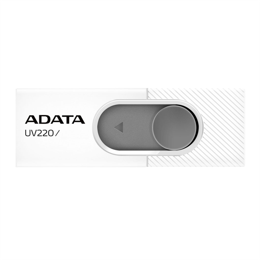 a-data-64gb-flash-drive-uv220-white-grey_1.jpg A-Data 64GB Flash Drive UV220 White/Grey - Image 1