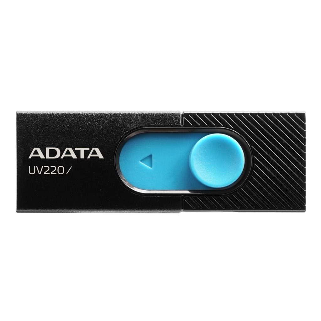 a-data-64gb-flash-drive-uv220-black-blue_1.jpg A-Data 64GB Flash Drive UV220 Black/Blue - Image 1