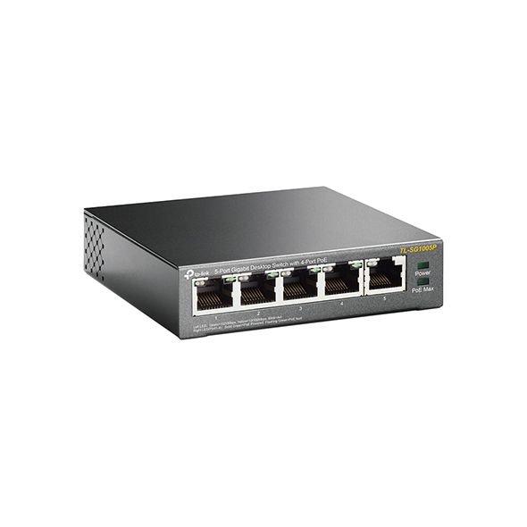 TP-Link TL-SG1005P 5-Ports Gigabit Desktop Switch with 4-Port PoE - Image 2