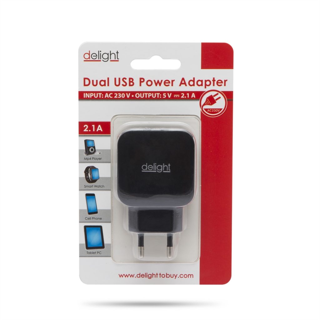 delight-adapter-2usb-black_2.jpg Delight Adapter 2USB Black - Image 2