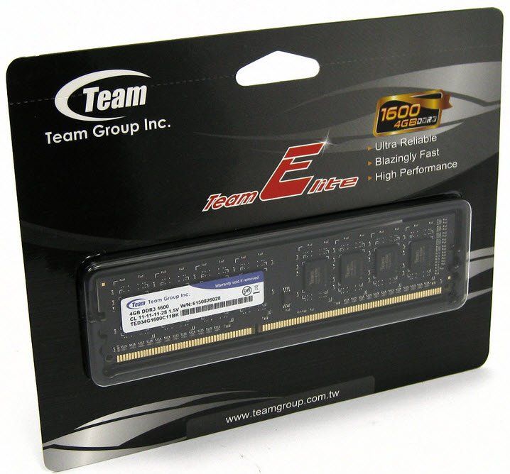 TeamGroup 4GB DDR3 1600MHz Elite - Image 2