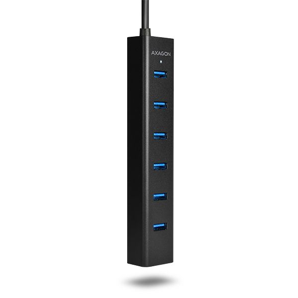 AXAGON HUE-SA7BP USB3.0 Charging Hub Black - Image 6