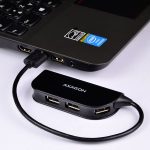 AXAGON HUE-X4B USB Ready Hub Black - Image 4