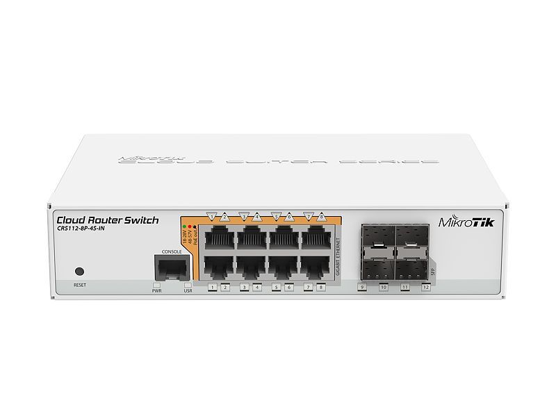 Mikrotik RouterBoard CRS112-8P-4S-IN 8-port PoE 4xSFP port Cloud Router Switch - Image 2
