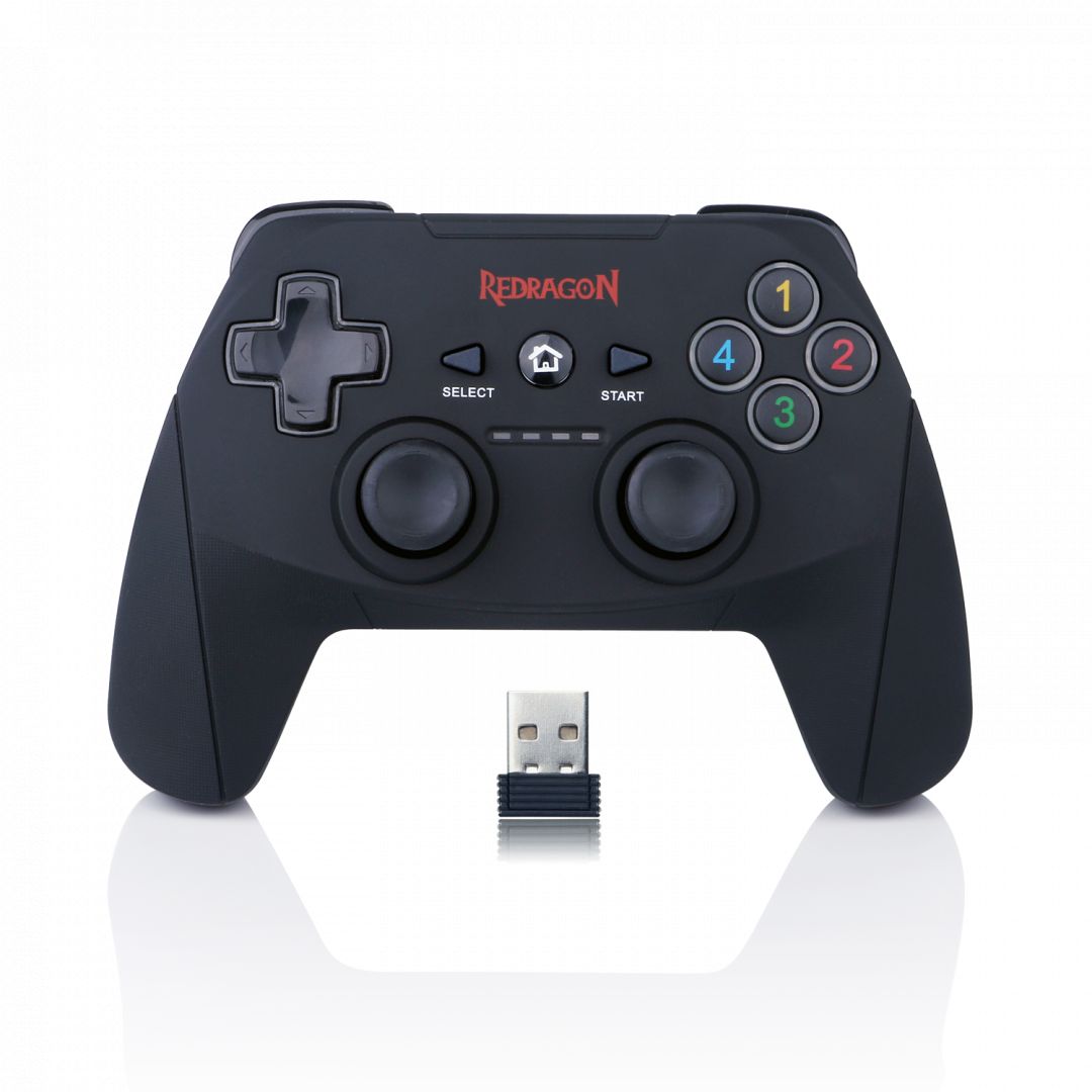 redragon-harrow-wireless-gamepad-black-pc-ps3_1.jpg Redragon Harrow Wireless gamepad Black PC/PS3 - Image 1