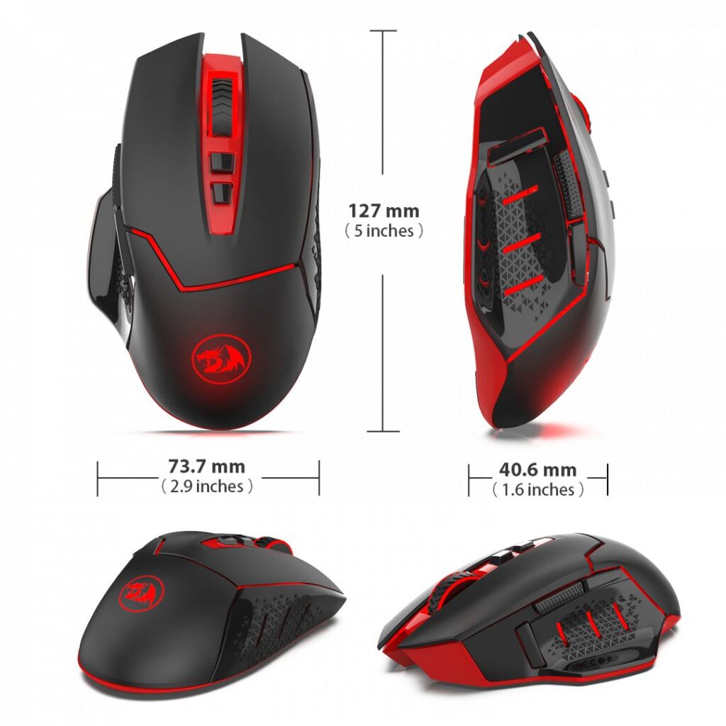 Redragon Mirage Wireless gaming mouse Black - Image 2