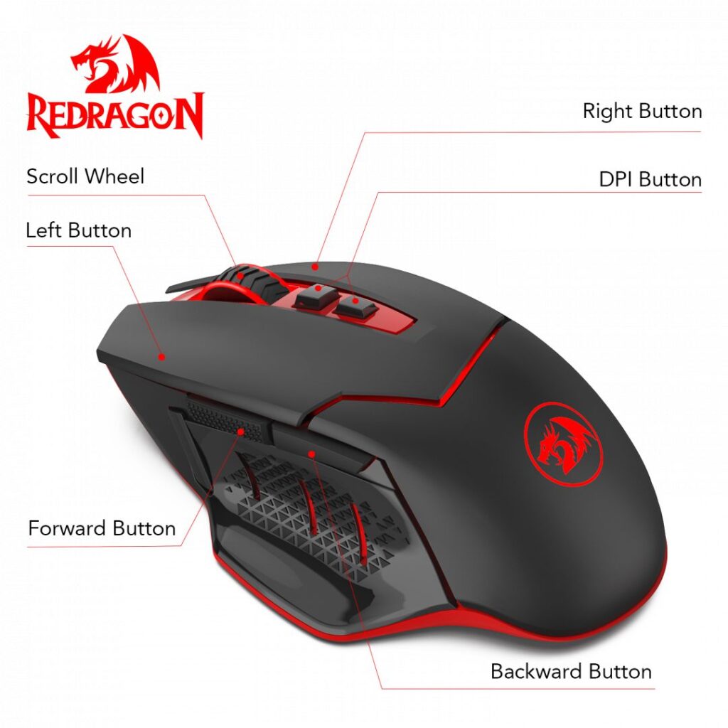 Redragon Mirage Wireless gaming mouse Black - Image 3