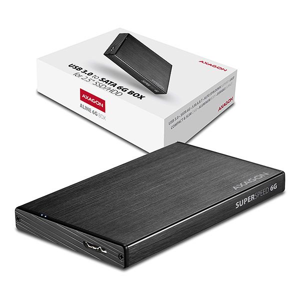 AXAGON EE25-XA6 2,5" USB3.0 HDD SATA Aline Box Black - Image 11