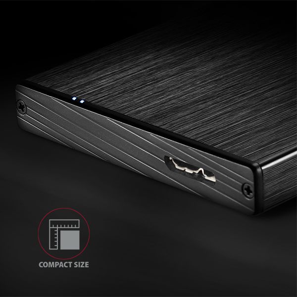 AXAGON EE25-XA6 2,5" USB3.0 HDD SATA Aline Box Black - Image 4
