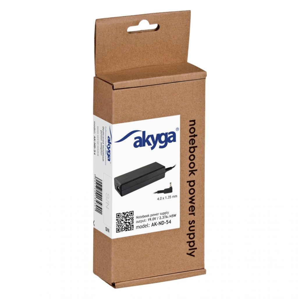 Akyga AK-ND-54 19V / 2,37A 45W 4x1,35mm Asus hálózati notebook töltő - Image 3