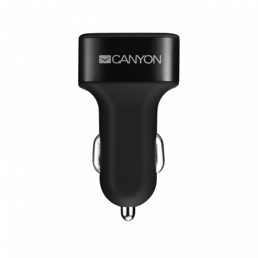 Canyon CNE-CCA06B Triple USB Car Charger 3.1A Black - Image 2
