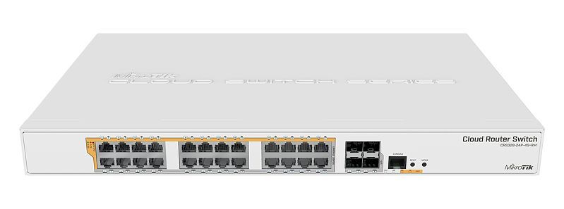 mikrotik-routerboard-crs328-24p-4s-rm-24port-gbe-lan-poe-4xsfp-port-rackmount-cloud-router-switch_1.jpg MikroTik Cloud Router Switch PoE 500W 24xGbit porttal, 4xSFP+ port, rackbe szerelhető - Image 1