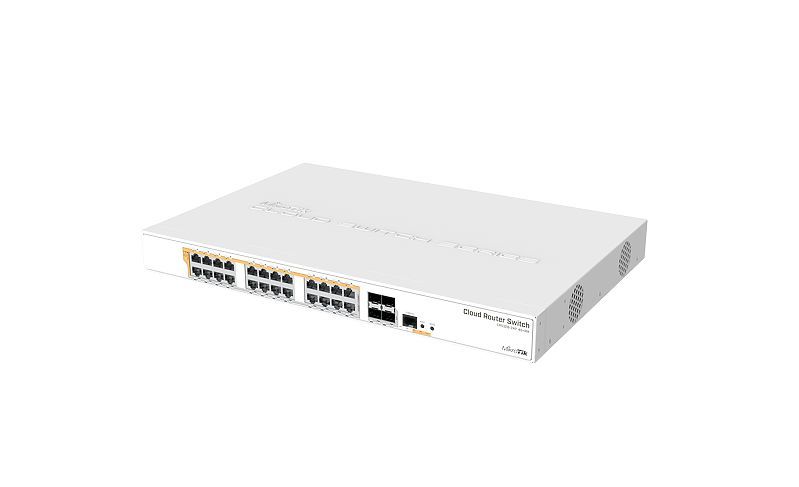 MikroTik Cloud Router Switch PoE 500W 24xGbit porttal, 4xSFP+ port, rackbe szerelhető - Image 2