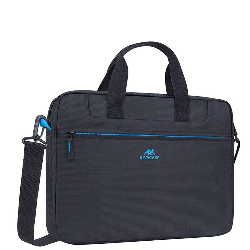 rivacase-8027-14-laptop-bag-black_1.jpg RivaCase 8027 Regent Laptop Bag 14" Black - Image 1