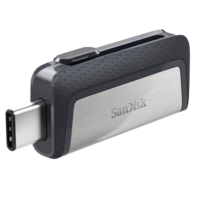 sandisk-256gb-usb-type-c-dual-drive_1.jpg Sandisk 256GB Ultra Dual Drive USB Type-C Black/Silver - Image 1