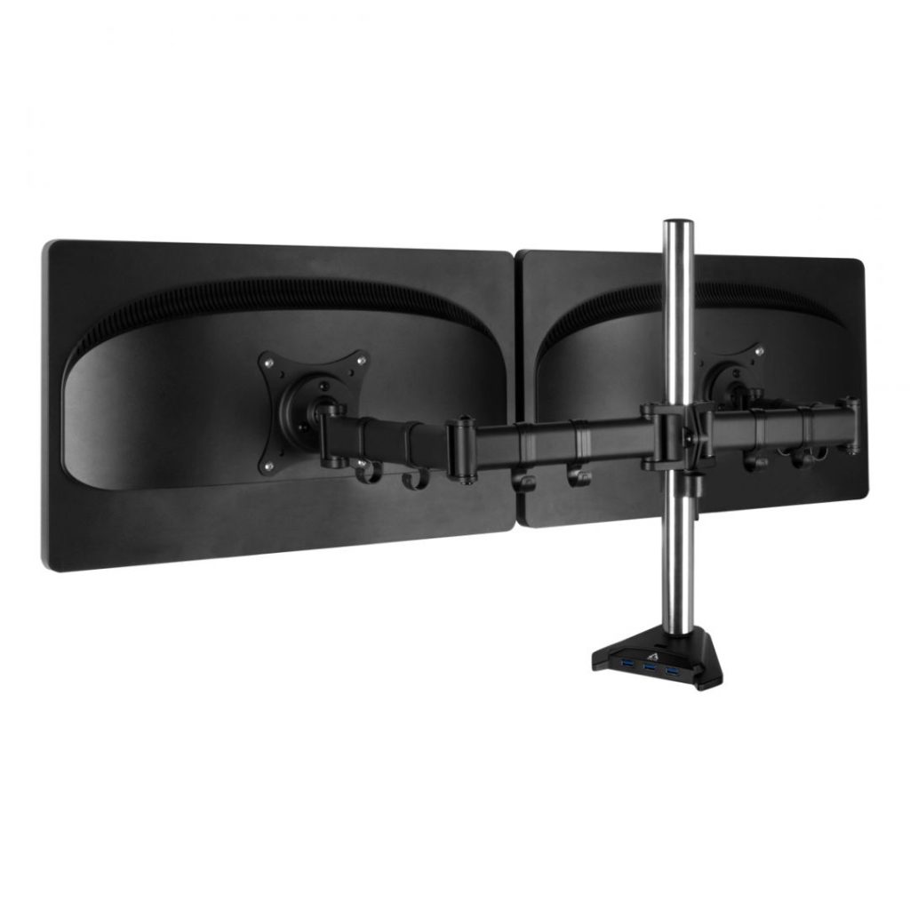 Arctic Z2 Pro Gen 3 Dual Monitor Arm with SuperSpeed USB Hub Black - Image 2