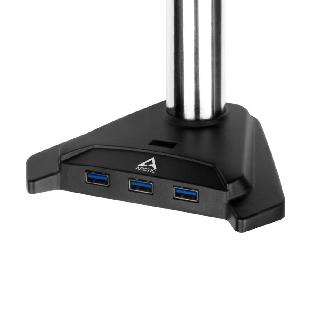 Arctic Z2 Pro Gen 3 Dual Monitor Arm with SuperSpeed USB Hub Black - Image 3