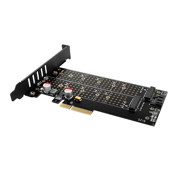 AXAGON PCEM2-DC PCIe NVMe+SATA M.2 Adapter - Image 2