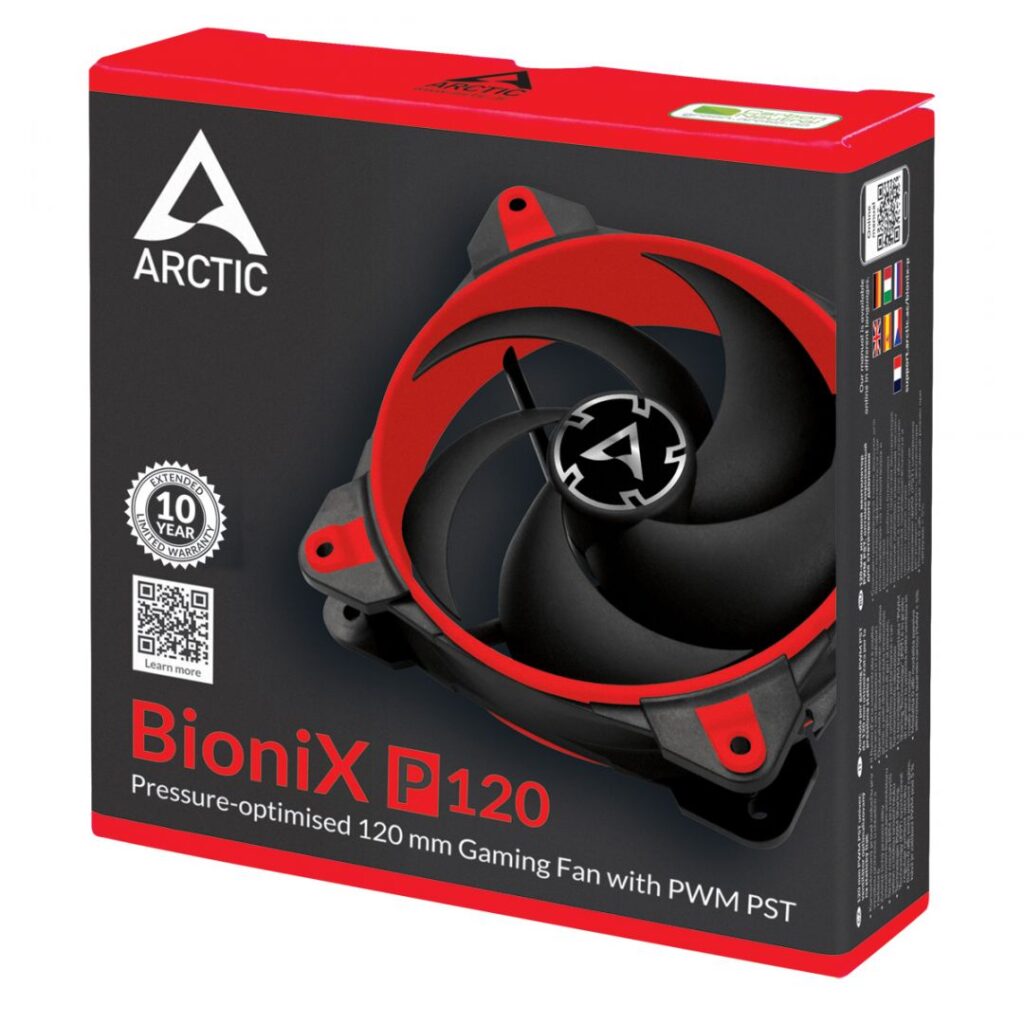 Arctic BioniX P120 Pressure-optimised PWM PST Red - Image 6