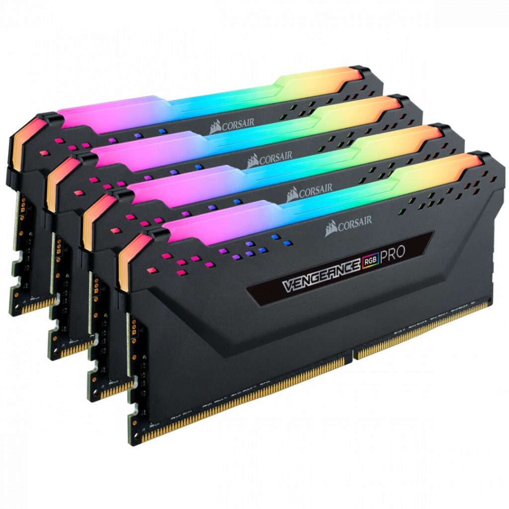 Corsair 32GB DDR4 3200MHz Kit(4x8GB) Vengeance RGB Pro Black - Image 3