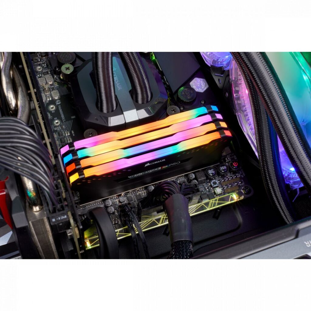 Corsair 32GB DDR4 3200MHz Kit(4x8GB) Vengeance RGB Pro Black - Image 8