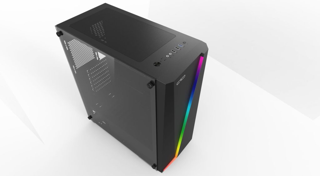 AIO Lumina Gamer Tempered Glass Black - Image 3