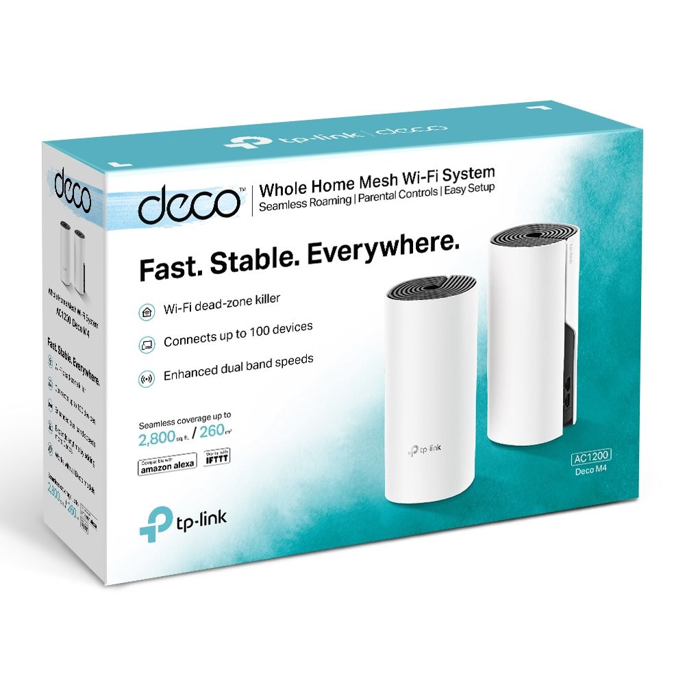 TP-Link Deco M4 AC1200 Whole Home Mesh Wi-Fi System (2 Pack) - Image 4