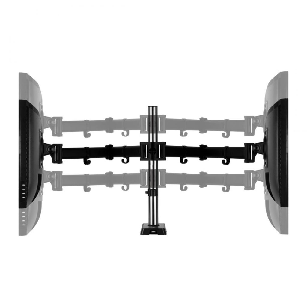 arctic-z2-gen-3-matt-black-coating-_8.jpg Arctic Z2 Gen 3 Desk Mount Dual Monitor Arm with USB Hub Black - Image 8