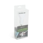 M.N.C Car Charger + Voltage meter White - Image 3