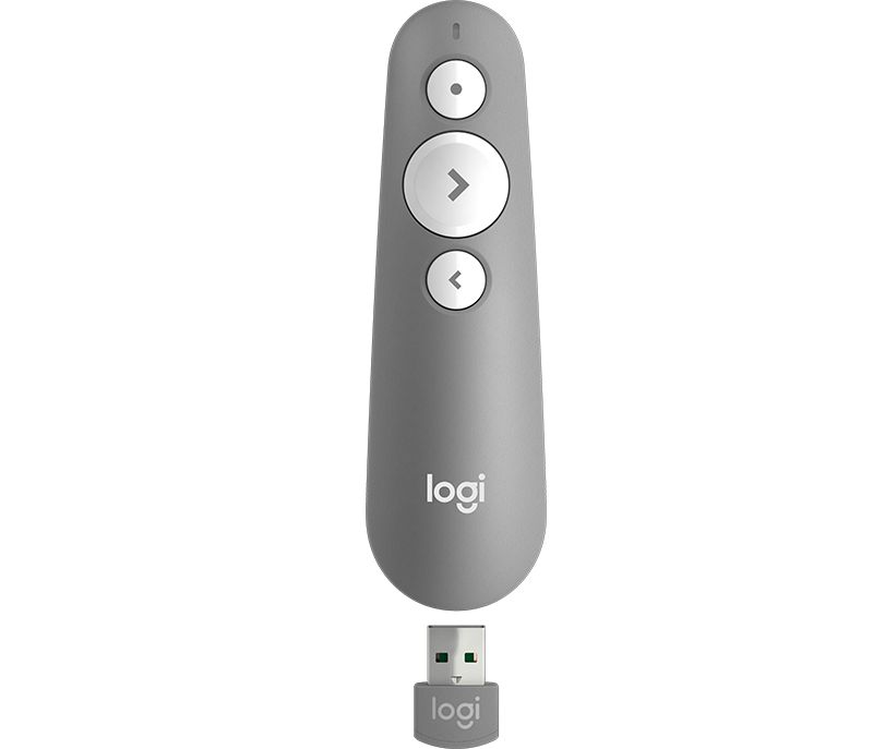 Logitech R500 Laser Presentation Remote Wireless Presenter Red Laser Grey - Image 4