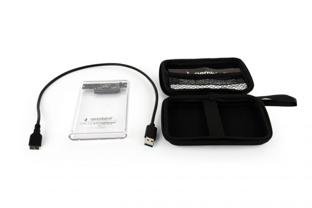 Gembird 2,5" EE2-U3S-5-S USB3.0 Enclosure Transparent - Image 7