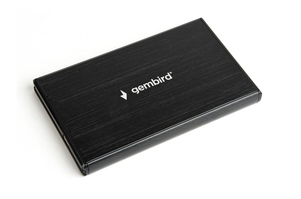 Gembird 2,5" EE2-U3S-3 USB3.0 Enclosure Aluminium Black - Image 1
