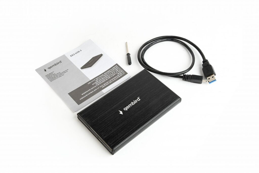 Gembird 2,5" EE2-U3S-3 USB3.0 Enclosure Aluminium Black - Image 5