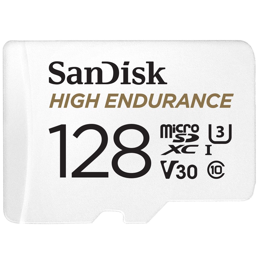 Sandisk 128GB microSDXC High Endurance Class 10 CL10 U3 V30 + adapterrel - Image 3