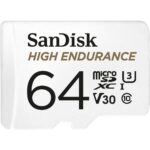Sandisk 64GB microSDXC High Endurance Class 10 CL10 U3 V30 + adapterrel - Image 3